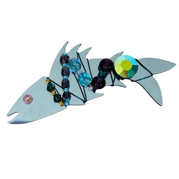 Vintage Liztech Fish Brooch - Picture 1 of 10